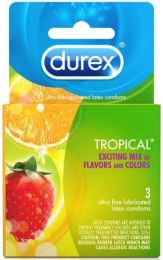 Durex Tropical 3 Pack Latex Condoms