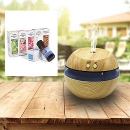 Aromita Diffuser + 6 Free Organic Aroma Scents For Your Wellness (Style: NATURAL OAK)